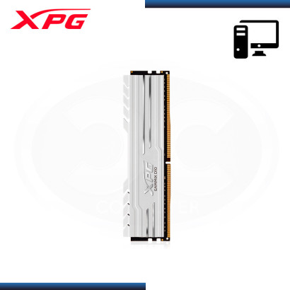 MEMORIA 8GB DDR4 XPG GAMMIX D10 WHITE BUS 3200MHz (PN:AX4U32008G16A-SW10)