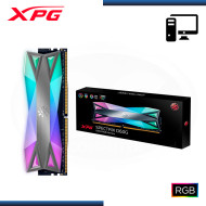 MEMORIA 8GB DDR4 XPG SPECTRIX D60G RGB GREY BUS 3600MHZ (PN:AX4U36008G18I-ST60)