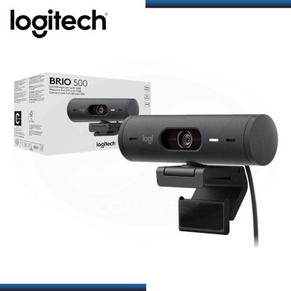 WEBCAM LOGITECH BRIO 500 GRAFITO FULL HD 1080P USB-C (PN:960-001412)