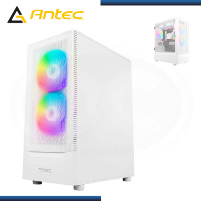 CASE ANTEC NX410 WHITE ARGB SIN FUENTE VIDRIO TEMPLADO USB 3.0/USB 2.0 (PN:0-761345-81042-5)