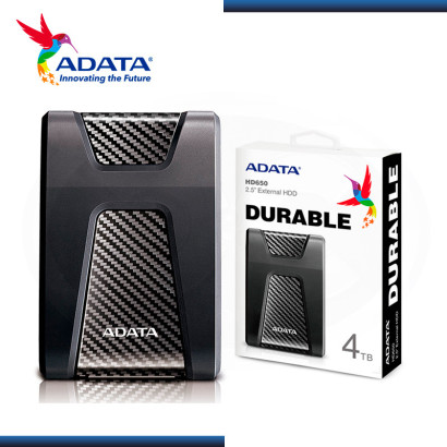 DISCO DURO 4TB EXTERNO ADATA HD650 NEGRO USB 3.2 (PN:AHD650-4TU31-CBK)