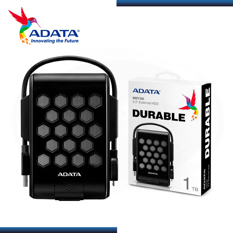 Adata 1TB EXT USB 3.2 HD330 Antigolpes Negro AHD330-1TU31-CBK Disco Externo