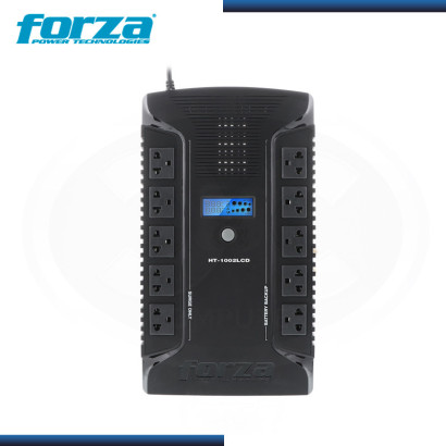 UPS FORZA HT-1002LCD INTERACTIVA 10 TOMAS 2 USB 1000VA/600W