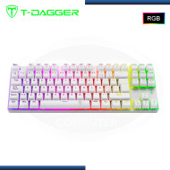 TECLADO T-DAGGER BORA RGB WITHE MECANICO SWITCH RED (PN:T-TGK315W-RD-SP)