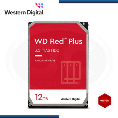 DISCO DURO 12TB WD RED PLUS NAS WARE 3.0 SATA 6GB/s (PN:WD120EFBX)