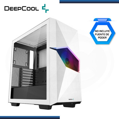 CASE DEEPCOOL CYCLOPS ARGB WHITE SIN FUENTE VIDRIO TEMPLADO USB 3.0 (PN:R-WHAAE1-C-1)