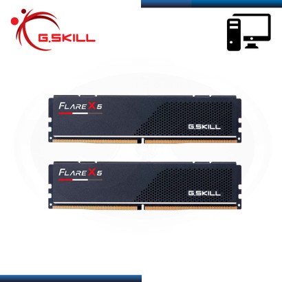 MEMORIA 32GB (16GBx2) DDR5 G.SKILL FLARE X5 BLACK AMD EXPO BUS 5600MHz (PN:F5-5600J3036D16GX2-FX5)