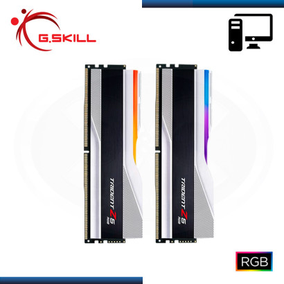 MEMORIA 32GB (16GBx2) DDR5 G.SKILL TRIDENT Z5 RGB WHITE INTEL XMP BUS 5600MHz (PN:F5-5600J2834F16GX2-TZ5RS)