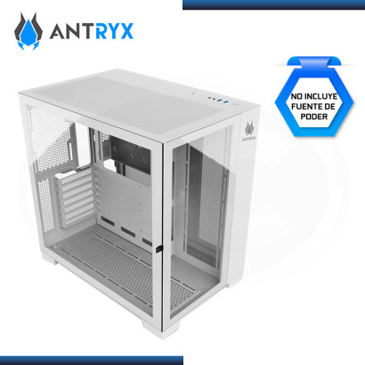 CASE ANTRYX FX 900 WHITE ARGB SIN FUENTE VIDRIO TEMPLADO USB 3.0 (PN:AC-FX900W)