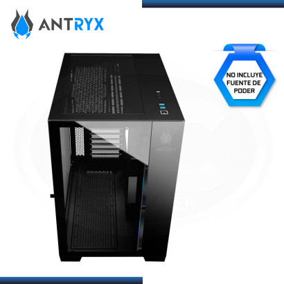 CASE ANTRYX FX 900 BLACK ARGB SIN FUENTE VIDRIO TEMPLADO USB 3.0 (PN:AC-FX900K)