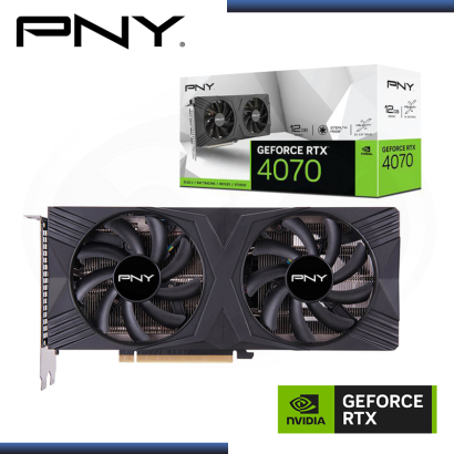 PNY GEFORCE RTX 4070 12GB GDDR6X 192BITS VERTO DUAL FAN (PN:VCG407012DFXPB1)