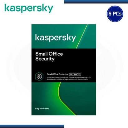 KASPERSKY SMALL OFFICE SECURITY 5 PCS + 1 SERVIDOR DESCARGA VIRTUAL LICENCIA 12 MESES (PN:KL4541DDEFS)