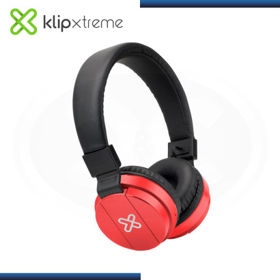 AUDIFONO KLIP XTREME FURY KHS-620RD BLACK RED BLUETOOTH CON MICROFONO