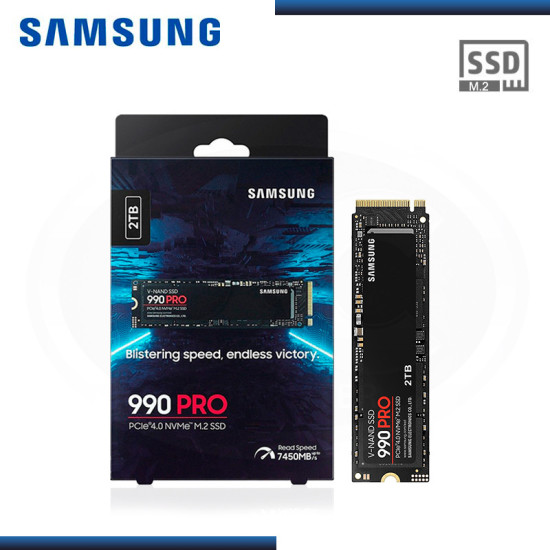 SSD 2TB SAMSUNG 990 PRO M.2 2280 NVMe PCIe GEN4 (PN:MZ-V9P2T0B/AM)