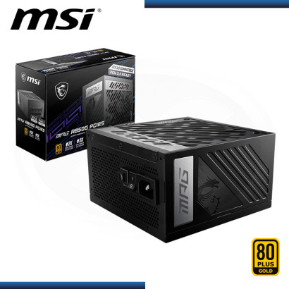 FUENTE MSI MPG A850G PCIE5 BLACK 850W 80 PLUS GOLD MODULAR (PN:306-7ZP7B23-CE0)