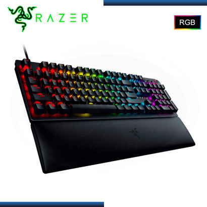 TECLADO RAZER HUNTSMAN V2 OPTICAL US BLACK CHROMA RGB SWITCH RED (PN:RZ03-3930200-R3U1)