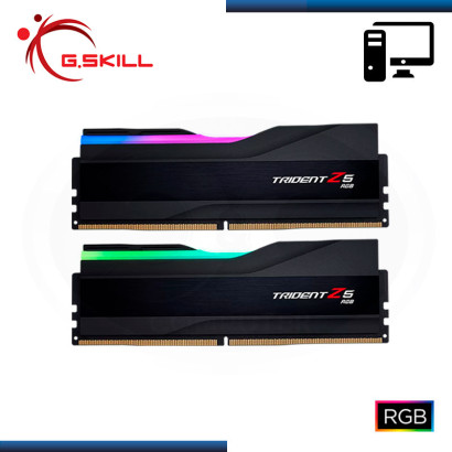 G.SKILL Trident Z5 RGB 32GB (2 x 16GB) PC5-51200 (DDR5-6400) DIMM CL32  Memory - Matte Black (F5-6400J3239G16GX2-TZ5RK) for sale online