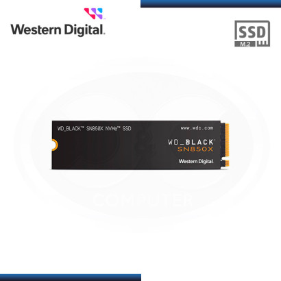 SSD 2TB WESTERN DIGITAL BLACK SN850X M.2 2280 NVMe PCIe GEN4(PN:WDS200T2XOE-00BCA0)