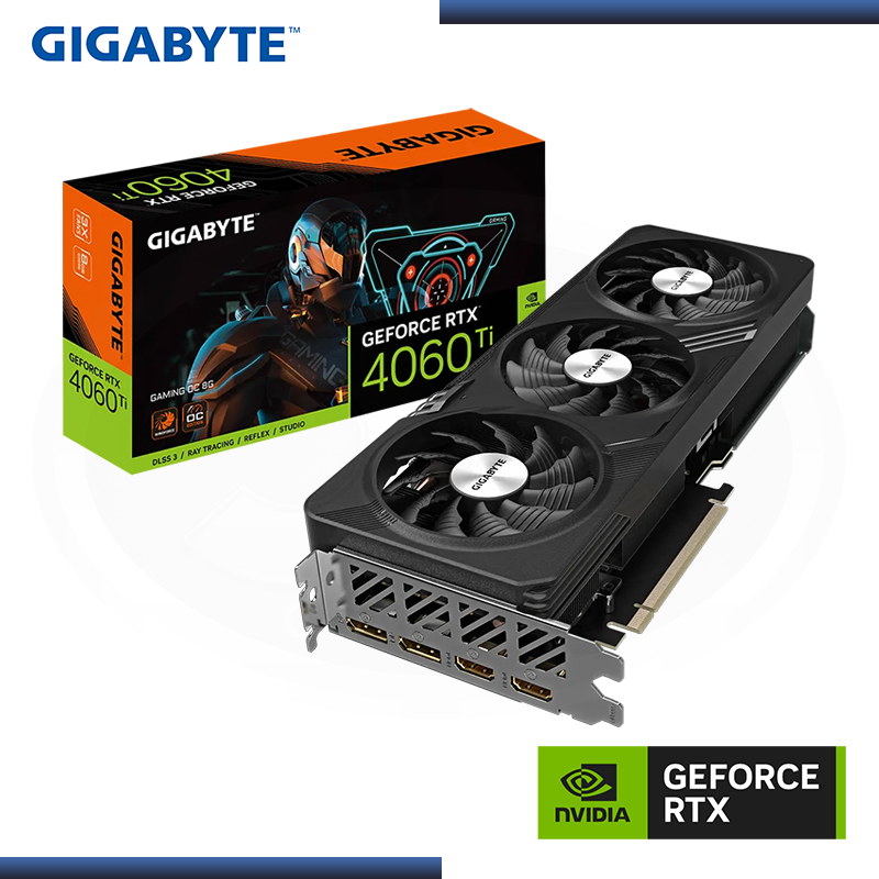 GIGABYTE GEFORCE RTX 4060Ti 8GB GDDR6 128BITS GAMING OC (PN:GV-N406TGAMING OC-8GD)