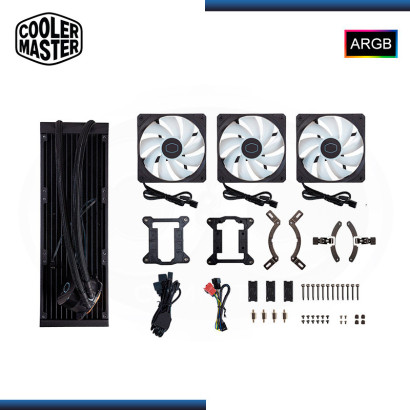 COOLER MASTER MASTERLIQUID 360L CORE BLACK ARGB REFRIGERACIÓN LIQUIDO AMD/INTEL (PN:MLW-D36M-A18PZ-R1)