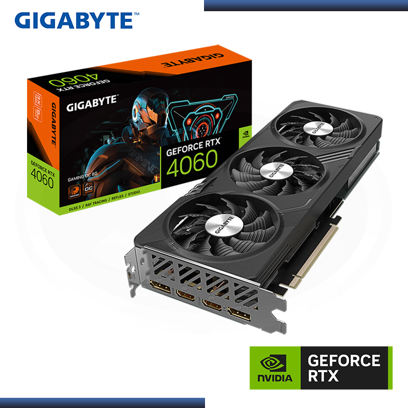 Placa de Vídeo Gigabyte GeForce RTX 4060 TI Gaming OC 8GB GDDR6 128 bits -  GV-N406TGAMING OC-8GD