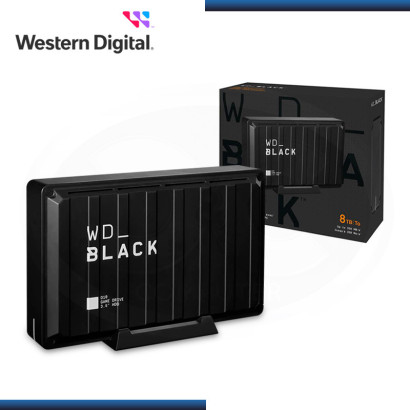 DISCO DURO 8TB EXTERNO WESTERN DIGITAL D10 BLACK GAMER DRIVE FORMATO 3.5" USB 3.2 GEN 1 (PN:WDBA3P0080HBK-NESN)
