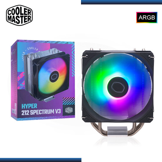 COOLER MASTER HYPER 212 SPECTRUM V3 ARGB REFRIGERACIÓN AIRE AMD/INTEL (PN:RR-S4NA-17PA-R1)