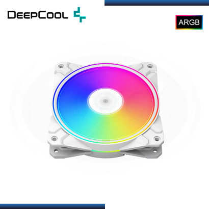 DEEPCOOL CF120 PLUS WHITE ARGB (PACKx3) 120MM COOLER PARA CASE (PN:DP-F12-AR-CF120P-WH-3P)