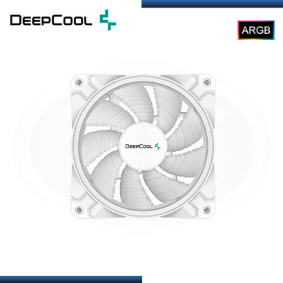 DEEPCOOL CF120 PLUS WHITE ARGB (PACKx3) 120MM COOLER PARA CASE (PN:DP-F12-AR-CF120P-WH-3P)