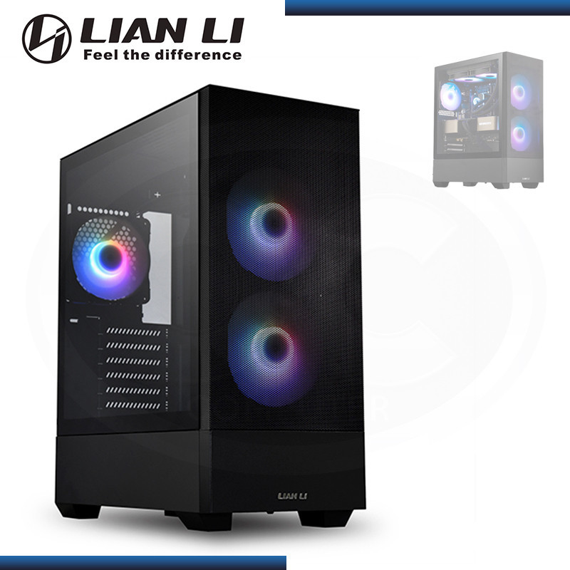 CASE LIAN LI LANCOOL 205 MESH BLACK SIN FUENTE VIDRIO TEMPLADO USB 3.0