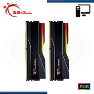 MEMORIA 64GB (32GBx2) DDR5 G.SKILL TRIDENT Z5 NEO RGB GRIS BLACK AMD EXPO BUS 6000MHz (PN:F5-6000J3040G32GX2-TZ5NR)