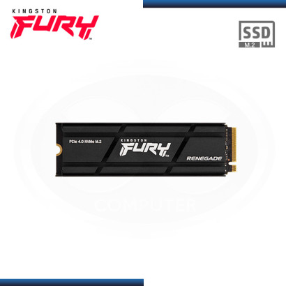 SSD 4TB KINGSTON FURY RENEGADE M.2 2280 NVMe PCIe 4.0x4 CON DISIPADOR (PN:SFYRDK/4000G)