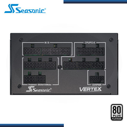 FUENTE SEASONIC VERTEX PX 1200W 80 PLUS PLATINUM MODULAR (PN:12122PXAFS)