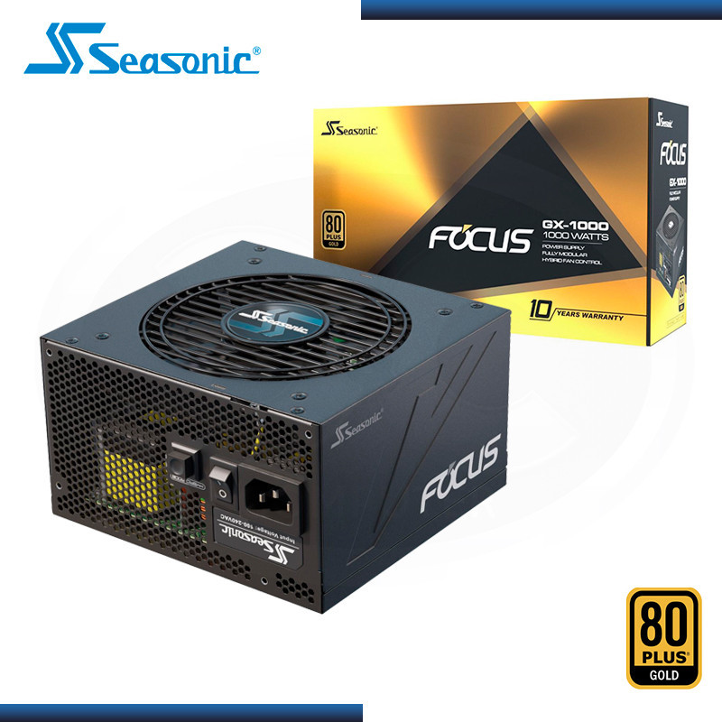 Fuente de alimentación para PC Sea Sonic Electronics Focus Plus Gold Series  SSR-1000FX 1000W black 100V/240V