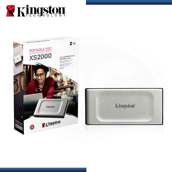 SSD 2TB EXTERNO KINGSTON XS2000 PORTABLE USB TIPO-C 3.2 (PN:SXS2000/2000G)