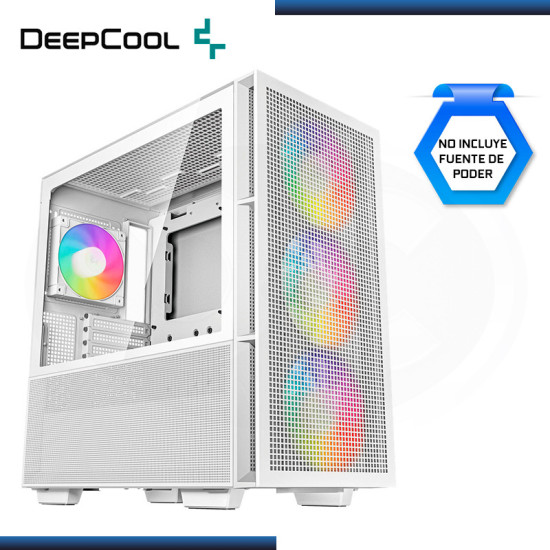 CASE DEEPCOOL CH560 ARGB WHITE SIN FUENTE VIDRIO TEMPLADO USB 3.2 (PN:R-CH560-WHAPE4-G-1)