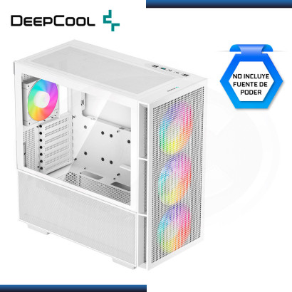 CASE DEEPCOOL CH560 ARGB WHITE SIN FUENTE VIDRIO TEMPLADO USB 3.2 (PN:R-CH560-WHAPE4-G-1)