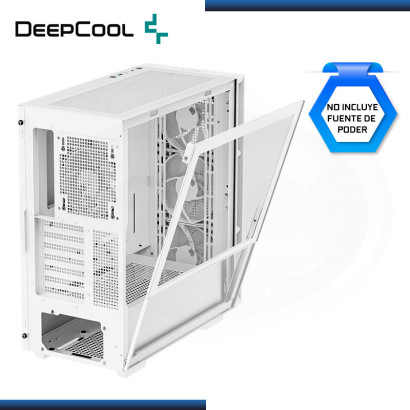 CASE DEEPCOOL CH560 ARGB WHITE SIN FUENTE VIDRIO TEMPLADO USB 3.2 (PN:R-CH560-WHAPE4-G-1)