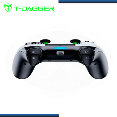 GAMEPAD T-DAGGER SCORPIO WHITE BLUETOOTH Y CABLE MULTICOMPATIBLE (PN:T-TGP802W)