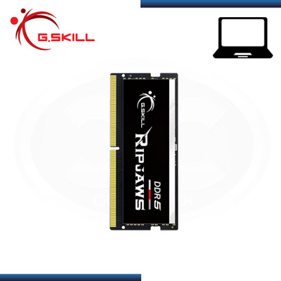 MEMORIA 16GB DDR5 G.SKILL RIPJAWS SODIMM BUS 4800MHz (PN:F5-4800S3434A16GX1-RSF5)