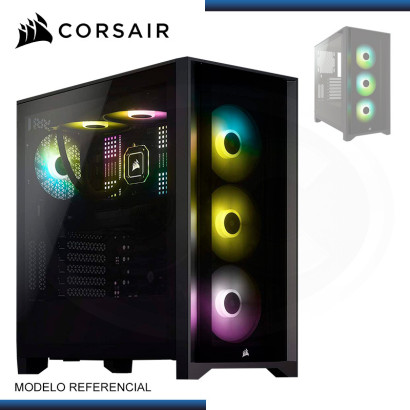 Caja Mediatorre ATX Corsair Icue 4000X RGB Cristal Templado Black -  CC-9011204-WW