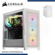 CASE CORSAIR 3000D AIRFLOW RGB WHITE SIN FUENTE VIDRIO TEMPLADO USB 3.2 (PN:CC-9011256-WW)