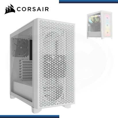 CASE CORSAIR 3000D AIRFLOW WHITE SIN FUENTE VIDRIO TEMPLADO USB 3.2 (PN:CC-9011252-WW)