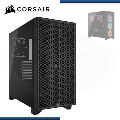 CASE CORSAIR 3000D AIRFLOW BLACK SIN FUENTE VIDRIO TEMPLADO USB 3.2 (PN:CC-9011251-WW)