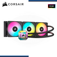 CORSAIR iCUE H150i ELITE CAPELLIX BLACK RGB 360MM REFRIGERACION LIQUIDO AMD/INTEL (PN:CW-9060070-WW)