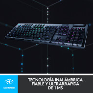 TECLADO LOGITECH G G915 RGB LIGHTSPEED MECANICO INALÁMBRICO (PN:920-008902)