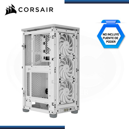 CASE CORSAIR 2000D AIRFLOW WHITE MINI ITX SIN FUENTE PANELES DE MALLA USB 3.2 (PN:CC-9011245-WW)