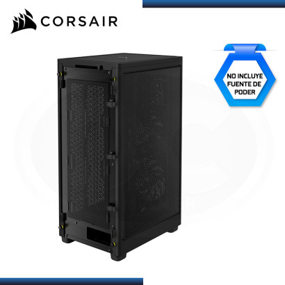 CASE CORSAIR 2000D AIRFLOW BLACK MINI ITX SIN FUENTE PANELES DE MALLA USB 3.2 (PN:CC-9011245-WW)