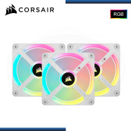 CORSAIR iCUE LINK QX120 RGB WHITE PACKx3 120MMx25MM COOLER PARA CASE (PN:C0-9051006-WW)