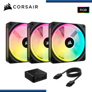 CORSAIR iCUE LINK QX120 RGB BLACK KIT DE INICIO PACKx3 120MMx25MM COOLER PARA CASE (PN:C0-9051002-WW)